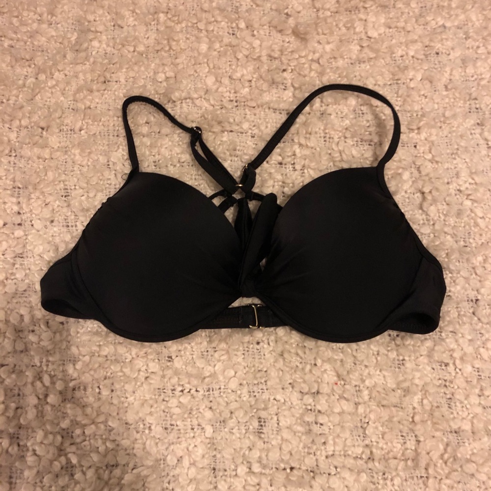 cute black swim top